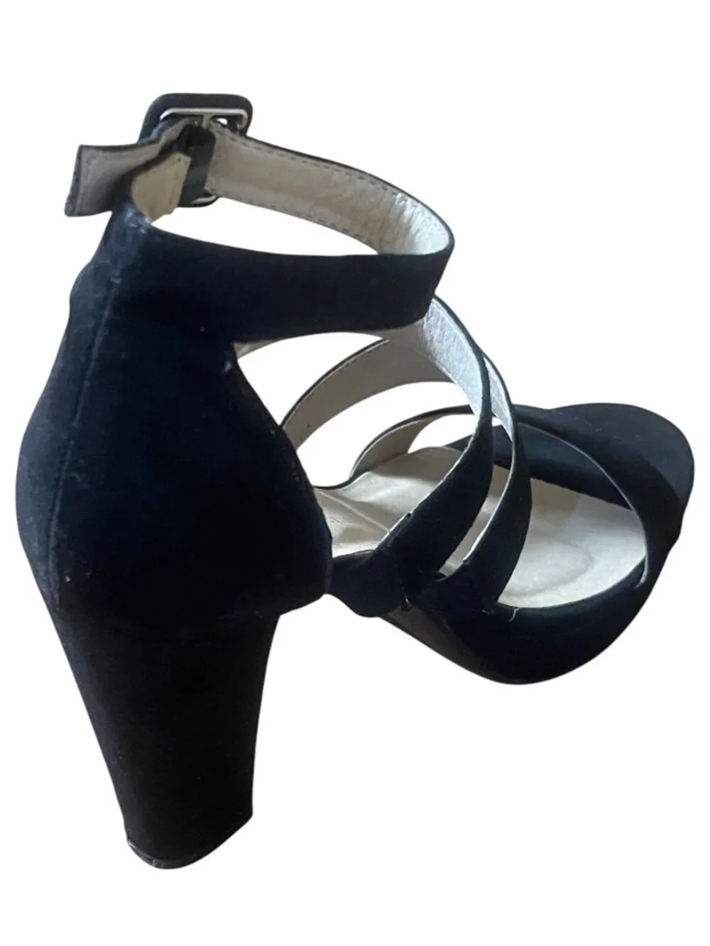 Chinese Laundry Elegant 4-Strap Platform Block Heel Dress Sandals | Size 7